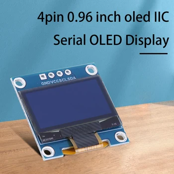 0.96 hüvelykes Kijelző Modul 4 tűs IIC 3.3-5V SSD1315 Meghajtó LCD Modul Fehér/Kék/Sárga Kék Kijelző Arduino/Raspberry Pi/BBC