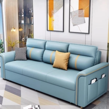 1,5 M-Modern luxus fény összecsukható multi-funkciós kombinált nappali kanapéval kis családi skálázható ülj hazugság ruhával áruház