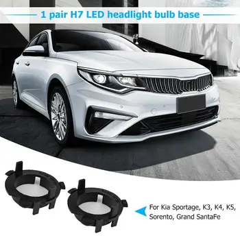 1 Pár H7-LED Fényszóró Izzó Alap Auto Tartozékok Műanyag H7-LED Fényszóró Izzó Adapter Bázis Csere Hyundai Nissan Kia