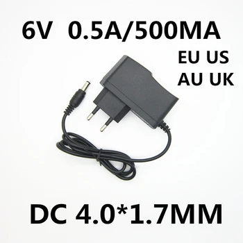 1db 6V 0.5 EGY 500MA AC-DC Tápegység Adapter Töltő OMRON I-C10 M4-én M2 M3 M5-én M7 M10 M6 M6W vérnyomásmérő