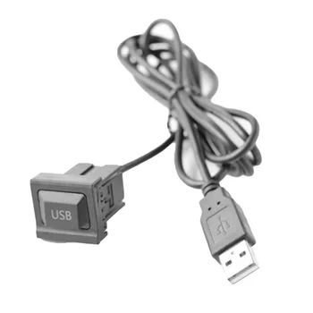 1db USB A Porvédő Vezeték Hám Dash süllyeszthető Dual USB Hosszabbító Magas Minőségű Panel USB Port teljesen Új
