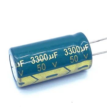 2db/sok 50V magas frekvenciájú, alacsony impedancia 50V 3300UF alumínium elektrolit kondenzátor mérete 18*35 3300UF50V 20%