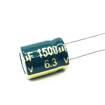 5db/sok 6.3 V 1500UF 10*13 Alacsony ESR / Impedancia magas frekvenciájú alumínium elektrolit kondenzátor 1500UF 6.3 V 10*13 6.3v1500uf 20%