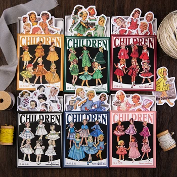 6packs/SOK Gyermeki Paradicsomban sorozat retro papír maszkoló washi matrica