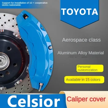 A Toyota Celsior Autó Féknyereg burkolat Elülső Hátsó 3D Alumínium Fém Kit Illik 1989 1994 1997 2000 2003