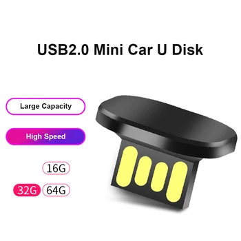 Auto TEREPJÁRÓ Autó USB2.0 Mini USB Flash Meghajtó a Lemez TV Music Video Memória USB-Stick