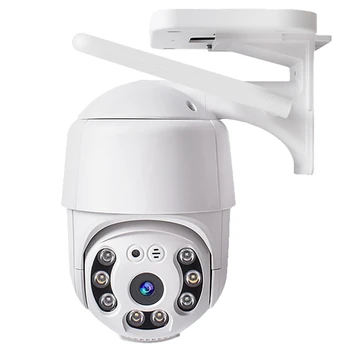 Biztonsági Kamera, Vízálló Kamera 360°, Színes éjjellátó/HD/Spotlight/Hang Intercorm EU-Csatlakozó
