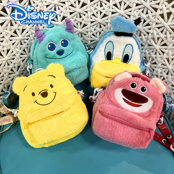 Disney Szem Winnie Donald Macó Sulley Mellkasi Táska Rajzfilm Plüss válltáska, a Lányok Aranyos Messenger Bag Gyerekek Ajándékokat