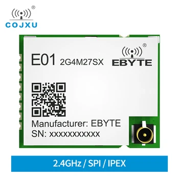 E01-2G4M27SX Északi nRF24L01P 2,4 GHz-es 27dBm 500mw 2200m Tartomány PCB Antenna SMD SPI RF Modul