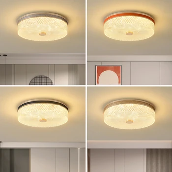 Egyszerű, Modern LED-es Hálószoba világítótestet Luxus Nappali Tanulmány Szoba Dekor Beltéri Haza Akril Kerek Mennyezeti Lámpák