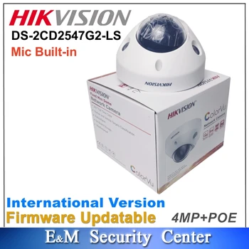 Eredeti Hikvision DS-2CD2547G2-EZ 4MP ColorVu Fix Beépített Mikrofon Biztonsági Mini Dome ip Kamera