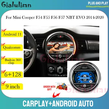 Gialulimn Rádió Multimédia Lejátszó 9-es MINI Cooper F54 F55 F56 F60 2014-2020-as GPS Navigációs Carplay Android Minden Egy