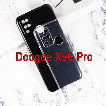 Hátsó Borító Doogee X96 Pro Esetben Telefonon Védő Héj, Fekete, Átlátszó Luxus Puha TPU A Doogee X96Pro Esetben