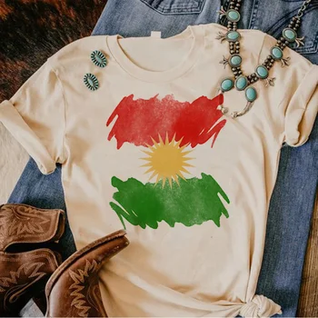 Kurdisztáni pólók női tervező Japán streetwear tshirt női manga ruhák