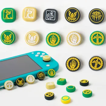 Könnyek A Királyság Nintendo Kapcsoló Oled Lite GamePad Rocker Kalap Joystick Tartozékok Hüvelykujj Markolatok Gombot védőkupakkal Játékok