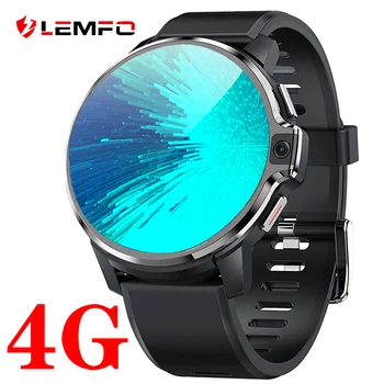 LEMFO LEMP Android Okos Nézni, férfiak, nők, 1050mAh GPS WiFi Smartwatch 2022 5MP Dual Kamera, 4G 64G 1.6 hüvelyk 400*400HD Telefon Nézni