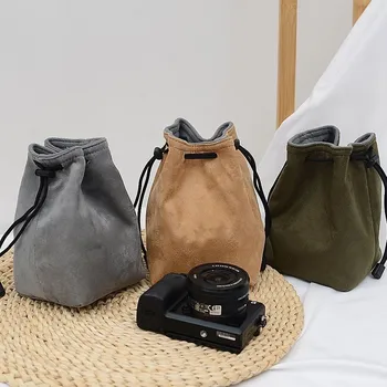 Mini SLR fényképezőgép táska belső táska védőburkolat SONY Fuji, Canon Fényképezőgép táska Por táska többfunkciós hordozható tároló táska