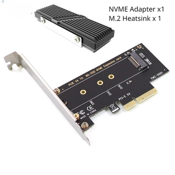 PCIE M2 Adapter PCI Express 3.0 x4, hogy NVME SSD M2-es PCIE Adapter Támogatás 2230 2242 2260 2280 M. 2 SSD radiátor