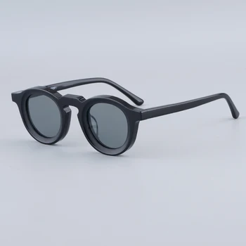 Rhude Rapper Kerek-Acetát Napszemüveg Férfi Steampunk High Street Magas Minőségű Szemüveget a Nők Uv400 Szabadtéri Szemüveg esetén