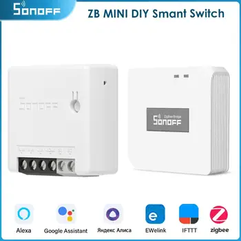SONOFF ZB MINI Zigbee DIY Smart Switch Két Módon telefonváltó ALKALMAZÁS Távirányító Időzítő Megszakító Működik Smartthing Yandex Alice