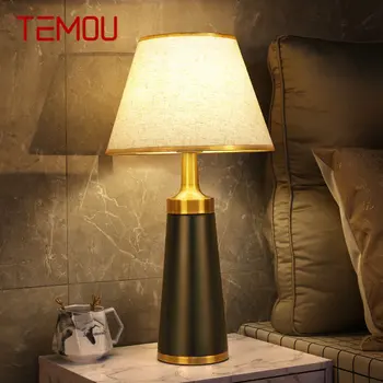 TEMOU Modern asztali Lámpa LED Touch Tompítása Kreatív Északi Divat Egyszerű Íróasztal Lámpa Otthoni Nappali, Hálószoba Tanulmány