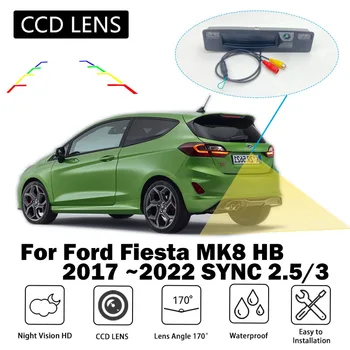 Tolatókamera Ford Fiesta MK8 HB 2022 2021 2020 2019 2018 2017 Csomagtartóban Fogantyú Biztonsági Fordított Kamera éjjellátó