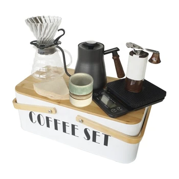 V60 Szűrő kávéfőző Állítsa be a Papír Szűrők, Időzítő, Kiegészítők, Barista