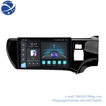 yyhcM6 PRO Android 12 2K QLED Képernyő autó gps tracker Toyota Aqua 2011-2017 Smart car audio kijelző táblák