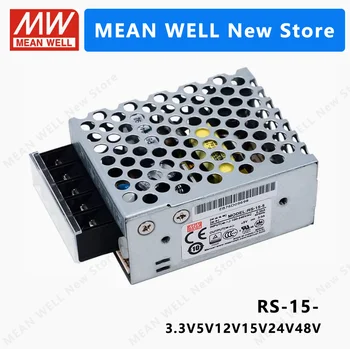 ÉRTEM, HÁT RS-15 RS-15-3.3 RS-15-5 RS-15-12 RS-15-15 RS-15-24 RS-15-48 MEANWELL RS 15 15W