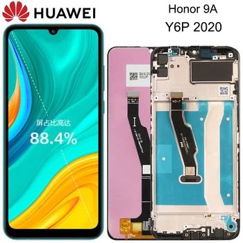 Új Huawei Honor 9A LCD Kijelző+érintőképernyő Csere A Huawei Honor 9 Y6P 2020 6.3 hüvelykes Képernyő MED-LX9 MED-LX9N
