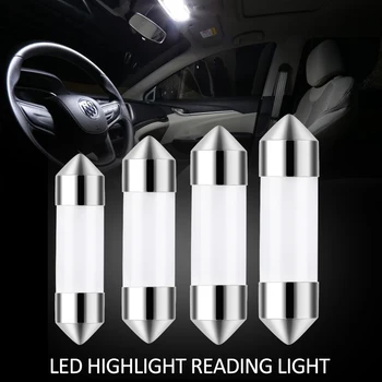 1/2/4/6db 31mm-es 36mm 39mm 12V-os LED Izzó Olvasó Lámpa C5W COB Autó Belső Auto Fény Világítás Termék Járművek Tartozékok