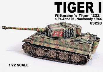 1/72 DG63228 Wittmann Tigris Tank Modell 222 Normandiai késztermék modell gyűjtemény