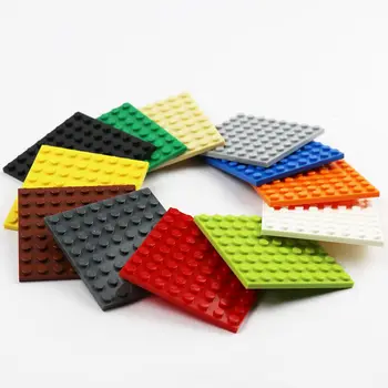 10 db Új Szivárvány Tégla Alaplemez 8 x 8 Pont építőkövei Készletek Tartozékok Kompatibilis a Lego Rész 41539 Gyerekek DIY Játékok