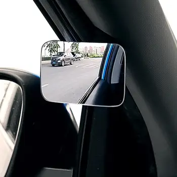 1db Autó Tükör HD Domború holttér Tükör 360 Fokos Széles Látószög Állítható Autó Visszapillantó Tükör Parkolás Keret nélküli Mirrow
