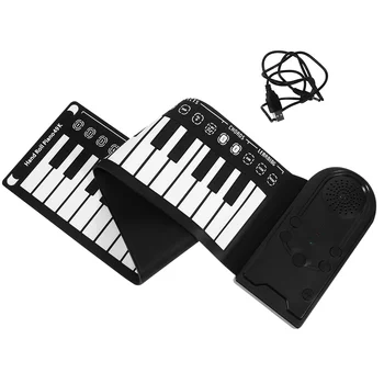 1DB Zongora, billentyűs ki elektronikus digitális roll pad összecsukható elektromos zongora hengerelt