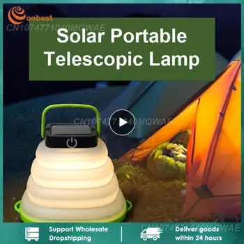 1~5DB Hordozható Lámpa Összecsukható Kemping Lámpa Solar Sátor Világítás Kültéri USB Tölthető Lámpa Vízálló LED Halászati Lámpa