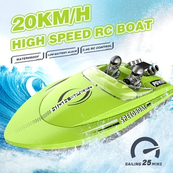 20 km-re nagysebességű V222 RC Hajó Elektromos vízmelegítő Vízálló Távirányító Verseny Motorcsónak Kettős Motoros Játékok A Gyerekeknek, a Gyerekek Ajándék