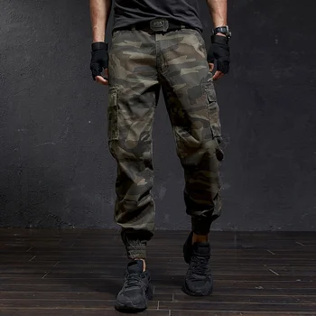 2023 Kiváló Minőségű Férfi Alkalmi Nadrág katonák Streetwear Taktikai Kocogók Terepszínű Nadrág Multi-Pocket Hadsereg Nadrág