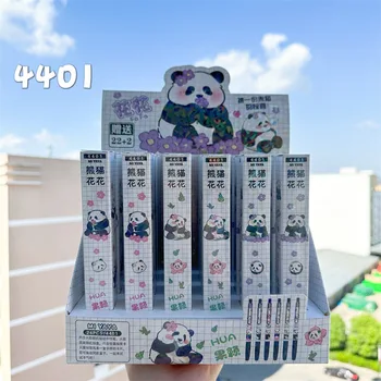 24pcs 0,5 mm Aranyos Cuki Panda Írás Toll Kreatív, Szép Állat a Kézírás Zselés Toll Diák Iskola Írószer Irodai Kellékek