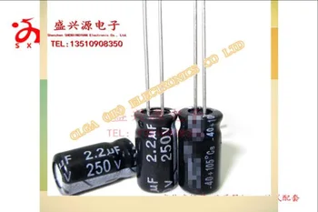 250 v2 2 uf 2 2 UF250V plug-in alumínium elektrolit kondenzátor mérete: 6 x12 1000 = 40