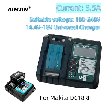 3.5 Akkumulátor Töltő Makita 14,4 V 18V BL1830 Bl1430 DC18RC DC18RF EU Plug hűtő, magas minőség