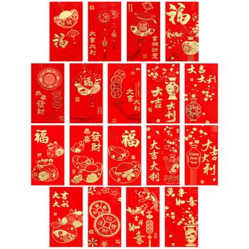 36 Db Új Évet Piros Boríték Kínai Borítékok 2023 Pénz, Táska Ajándék Nyúl A Szerencse Nyúl Rajzfilm Csomag