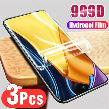 3Pcs Hidrogél Film Xiaomi Poco F3 F4 F5 X3 X4 GT X3 X5 Pro Képernyő Védő Xiaomi Poco M3 M4 M6 Pro 5G M5S M5-ös Film