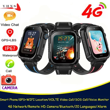 4G SIM-Kártya Okos Gyerekek GPS WIFI Nyom Location Gyermek, Tanuló Smartwatch Kamera Hang Monitor Videó SOS Hívás, SMS, Telefon Nézni