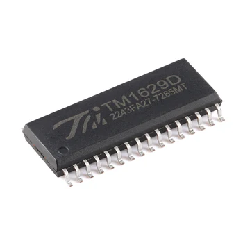 5DB eredeti Eredeti TM1629D(TA1319) SOP-32 LED-meghajtó vezérlő IC a billentyűzet szkennelés interfész TM1629