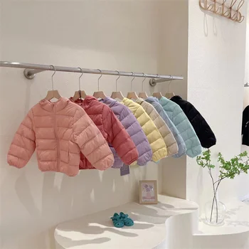 A lányok Le Kabát Kabát Pamut Szélálló Outwear 2023 Édes Meleg Sűrűsödik Téli Skiwear Plus Size Gyermek Ruházat