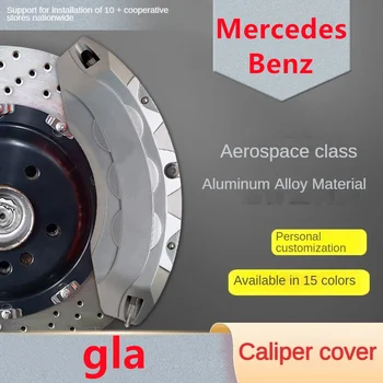 A Mercedes-Benz GLA Autó Féknyereg burkolat Elülső Hátsó 3D Alumínium Fém Kit Illik 200 260 220 4Matic 2015 2016 2017 2018 2019