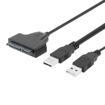 Adapter USB 2.0, SATA 7+15Pin Kábel, 2,5 hüvelykes HDD Laptop Merevlemez-Meghajtó