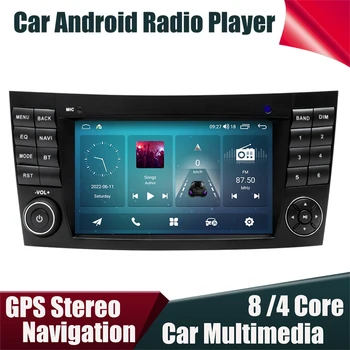 Android 12 Autó Rádió Sztereó Lejátszó GPS Navigációs Rendszer, Multimédia A Mercedes W211 W219 E/CLS-Osztály Automatikus Audio 2Din BT