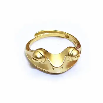 Arany Béka Gyűrű a Nők Művészi Design Retro Nyitó Átméretezhető Unisex Női Nyilatkozat Gyűrűk Ezüst Szín Ajándék